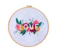 Accessoires De Couture, Maille Européenne, Fleurs, Ensembles De Broderie De Peinture, Point De Croix, Kits De Broderie De Fil