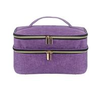 Accessoires de couture Organizer - Boîte de rangement à relâche multi-compartiments | Organisateur de kit de couture de voyage léger avec plateaux amovibles, boucles élastiques, poches en filet, parfa