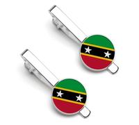 Accessoires De Cravate Pour Hommes De La Fédération De Saint-Kitts-Et-Nevis Pince À Cravate Classique Pour Homme Cadeau De Cravate Pince À Cravate Pinces À Cravate Pour Hommes