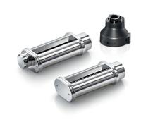 Bosch Accessoires MUZS6PP - Lot de 2 accessoires pour pâtes - Rouleau à pâtes tagliatelle, rouleau à lasagnes, adaptateur, pour robot de cuisine série 6 - Noir/acier inoxydable