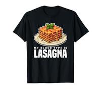 Accessoires de cuisine Cheese Funny My Blood Type Is Lasagna T-Shirt