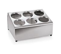 Accessoires de cuisine - ICH-ZAPFE.DE - - Acier au chrome-nickel - 6 compartiments - Gris