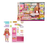 Rainbow High Littles Dessert Shop with Kandy Coffret - Livré avec Une Petite Poupée Rose de 14 cm, Préparation de Glaces et de Bonbons, Enfants de 4 Ans et +