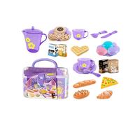 ACCESSOIRES DE CUISINE PLAMIQUE, PLAY Playset Kids Kitchen,Ensemble de cuisine pour les tout-petits avec des jouets - Jeu de jeu pour tout-petit portable avec étui de stockage pour les, les filles, l