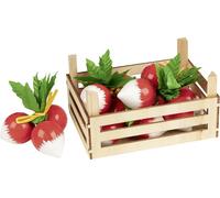 Accessoires de cuisine - Radis dans une cagette en bois