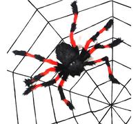 Accessoires De Décoration De Bar, 75cm, Couleur Aléatoire, En Forme D'araignée En Peluche Noire, Offre Spéciale