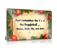 Accessoires de décoration de chambre d'adolescent Panneau en métal | Mastering Doggleball : The Essential 5 Moves For Success! Clean For Backyard Living Room (30 x 40 cm)
