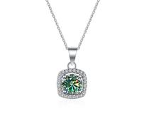 Accessoires de décoration pour Colliers Micro-Inlaid à l'émail de moissanite D Couleur pour Femmes en Forme carrée - Anniversaire, fête des mères, Valentine