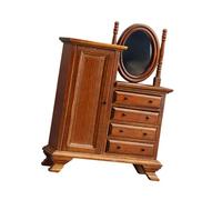 Accessoires de décoration pour maisons de poupées, échelle 1:12, meubles miniatures simples, modernes, mini bois, coiffeuse de chambre à coucher