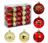 Accessoires de décorations d ' Arbre de Noël en Plastique Boule sphérique colorée fabriquée à la Main dans Une boîte pour Les décorations de Mariage de Noël d ' événement de Festival