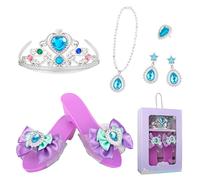 Accessoires de déguisement de princesse - 5 accessoires de jeu de rôle | Ensemble de princesse - Pour anniversaire, Halloween, vacances, préliminaires, spectacles sur scène, événements scolaires