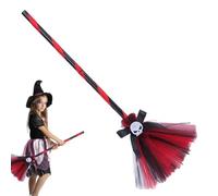 Accessoires de déguisement de sorcière, accessoires de conte d'Halloween Fancy Witch Dress Up - Balai de chapeau de sorcière de magicien pour jeux de rôle, cosplay, fête costumée, fête à thème,