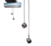 Accessoires de dés - Dice en métal PENSANT MIRMOIR DE VIEUR ARRIÈRE CAR | Pendent de voiture en dés en métal, ornement de suspension de miroir en dés automobile, accessoires de voitures en métal rétro