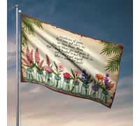 Accessoires de drapeau de jardin Arrangements floraux : une symphonie de couleurs et de poème Drapeaux pour chambre d'adolescentes et de garçons de campagne (30 x 45 cm)