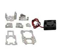 accessoires de drones 1 ensemble for caméra DJI O3, support de cardan à double axe avec ventilateur de refroidissement 4.8-5V 9G, support de montage panoramique/inclinable for Drone FPV, traqueur de t