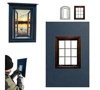 Accessoires de fenêtre créatifs, accessoires de photographie polyvalents, accessoires photo de voyage pour paysages, portraits, vacances, cadres légers et réutilisables pour capturer des perspectives