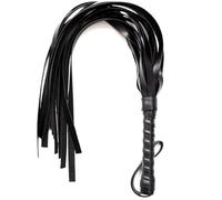 Accessoires de Formation Rapide Fouet Noir Cuir Fouet d'équitation Multifonctionnel vêtements Fouet Exquis Fait à la Main pour l'entraînement d'équitation