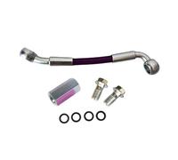 Accessoires de freinage Adaptateur De Connecteur Bidirectionnel 28°-90° AN3 M10 pour Accessoires Moto, Raccord D'extension pour Durite Frein, d'embrayage Et D'huile(160cm)