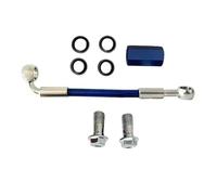 Accessoires de freinage M10 Moto Frein Embrayage Tuyau Extension Bielle 2 Voies Adaptateur Vis D'huile 0 °-90 ° Accessoires(70cm)
