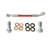 Accessoires de freinage Raccord Banjo M8/M10 0°-28° Accessoires Moto Durite De Frein Tressée en Acier Inoxydable Tuyau D'huile d'embrayage Hydraulique 10 Cm-500 Cm(400cm)