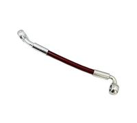 Accessoires de freinage Raccords De Flexibles Frein Hydrauliques AN3 M10 pour Moto, Angle 28°-90°, Accessoires pour Tuyaux D'huile Tressés en Acier Inoxydable(30CM)