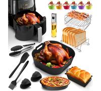 Accessoires de friteuse à air chaud Philips Essential Airfryer XL 6,2 l HD9270 et Philips Airfryer 5000 Series XXL 7,2 l, panier de friteuse à air chaud 17 pièces en silicone compatibles avec Cosori