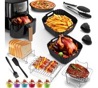 Accessoires de friteuse à air chaud pour Philips Essential 3000/5000 séries 4,1 L, 17 pièces Ensemble de moules en silicone pour friteuse à air Philips HD9255 HD9252 HD9200