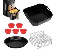 Accessoires de friteuses à Air Set avec Moule Air Fryer, Pas de BPA Antiadhésif Airfryer Accessoires Compatible