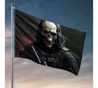 Accessoires de garage pour homme, grotte, soldat avec arme, drapeaux mignons pour adolescentes et filles, décoration de chambre pour homme (30 x 45 cm)