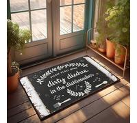 Accessoires de garage pour Man Cave Please Place Your Dirty Dishes In The Dishwasher Doormat Outdoor Mats for Home Entrée Decor For Bedroom (65 x 90 cm)