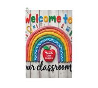 Accessoires de golf pour homme et femme, impression arc-en-ciel en pâte à modeler n°5 pour sacs avec mousqueton, motif gaufré en microfibre, 40,6 x 61 cm