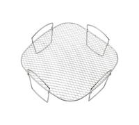 Accessoires de grille pour friteuse à air, grille de gril et de cuisson à la vapeur en acier inoxydable pour 3,5 à 5,8 QT, grille de déshydratation pour friteuse à air Ninja Power (20,5x20,5x9 cm)