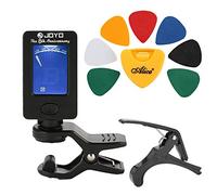 Accessoires de guitare professionnels comprenant un accordeur de guitare, un capodastre, un support de médiator et 7 médiators - Haut pour diverses exigences