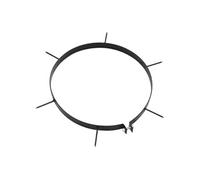 vidaXL Accessoires de jardin Colliers aérateurs de pelouse 5 pièces Fer noir 30 cm Durable