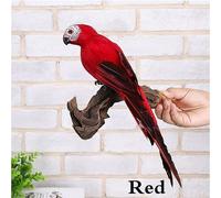 Accessoires De Jardin Créatifs Faits À La Main,Simulation D'animal Perroquet,Décoration D'oiseau,Plume L'inventaire,Ornements De Pelouse De Beurre,25 Cm,35cm - Type Red-35 Cm #B