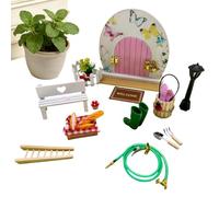 Accessoires de Jardin féérique, Construction Robuste, ABS, Mini Ensemble de décoration de Meubles de Jardin, Accessoires de Maison de, Cadeau Cadeau, pour, Maison, Salle d'artisanat