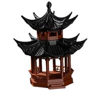 Accessoires de Jardin Zen Miniatures de Jardin Japonais pagode Miniature en Plastique de 4,6x4,6x5,3 cm Mini Statue de pagode de Jardin Japonais pour décoration de bonsaï de Jardin Zen