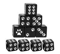 Accessoires de jeu de société Cube, Mignon Dessin animé 6 côtés Affichage - Pattes de chat Cube Jeu de table | Pour la maison Pique-nique Dortoir Camping Camarades de classe Étudiants Débutants