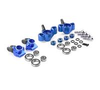 Accessoires de Jouets Accessoires de Voiture RC Avant en métal, Porte-moyeu arrière de fusée de Direction pour 1/8 Arrma KRATON Outcast BLX 6S V5,1(Blue)