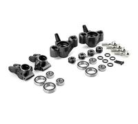 Accessoires de Jouets Accessoires de Voiture RC Avant en métal, Porte-moyeu arrière de fusée de Direction pour 1/8 Arrma KRATON Outcast BLX 6S V5,1(Black)