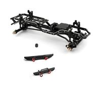Accessoires de Jouets Kit de châssis à Cadre assemblé en Alliage d'aluminium, pour Axial SCX24 AXI00005 Jeep Gladiator 1/24 RC, pièces de Mise à Niveau de Voiture sur chenilles(Black)