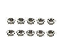 Accessoires de Jouets Roulements à Billes en Acier, diamètre intérieur 2/3/4/5/6/8/10mm, roulements à Bride de Moteur pour Bricolage, Kit d'arbre de Bateau RC, pièces de Transmission, 10 pièces(8mm)