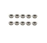 Accessoires de Jouets Roulements à Billes en Acier, diamètre intérieur 2/3/4/5/6/8/10mm, roulements à Bride de Moteur pour Bricolage, Kit d'arbre de Bateau RC, pièces de Transmission, 10 pièces(2mm)