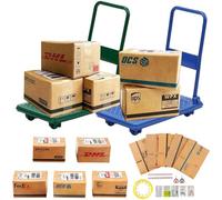 Accessoires de Lutin pour Maison de poupée Miniature - Chariot Cartons D’expédition, Accessoires Lutin Farceur,pour Les Scènes de Lutin et Les Maisons de Poupée Carton d'expédition