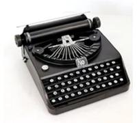 Accessoires de machine à écrire rétro, vieux modèle de machine à écrire antique, décoration rétro antique, clé miniature en fer faite à la main pour un usage domestique