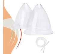 Accessoires De Machine À Ventouses sous Vide Extra-Larges, Ventouses sous Vide De Qualité Supérieure avec Tuyau De Type Y pour Le Massage du Corps De Levage des Fesses (1 Paire)