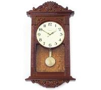 Accessoires de Maison de poupée et Meubles Horloge Murale en Bois Vintage 1/12 Accessoires à l'échelle Bricolage des Choses Miniatures pour Le Salon Salle d'étude |