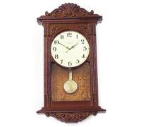 Accessoires de Maison de poupée Meubles Vintage en Bois Horloge Murale 1/12 Accessoires à échelle Bricolage des Choses Miniatures pour Le Salon Salle d'étude
