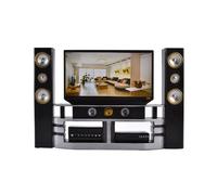 Accessoires De Maison De Poupée, Mini Tv, Ensemble D'armoire De Cinéma Maison, Jeu De Rôle Combiné Pour Barbi, Accessoires De Meubles