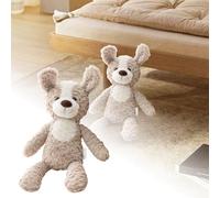 Accessoires de maison de poupée miniature - Jouet - Poupée d'animaux avec longues jambes pour apaiser les enfants - Poupée endormie - Jolie poupée d'anniversaire - Maison de poupée (gris, 35 cm)